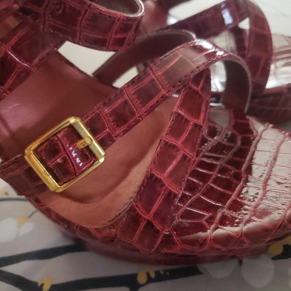 Just Fab by Jessie Red Snake Skin Print Heels 👠 😍 - Picture 8 of 11